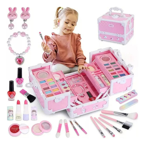 H Caja De Maquillaje Para Juguetes Cosméticos Para Niños
