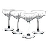 Set De 4 Copas Vidrio Champagne Timeless 250cc