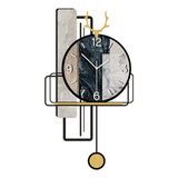 Reloj De Pared De Péndulo De Diseño Moderno, Decoración De S