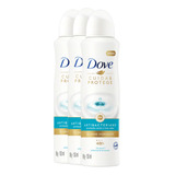 Kit 3 Desodorante Dove Feminino Antibacteriano 48h 150ml