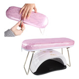 Almohada Manicura Blanco Reposabrazos Para Uñas Con Soporte