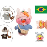 Boneca Lalafanfan Pato De Oculos Kawaii Completo Tik To Fofo