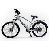 Bicicleta Electrica Rodado 26 Okologi Plateado Aluminio