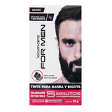 Xiomara For Men Tinte Colorante En Gel Para Barba Y Bigote Tono Negro