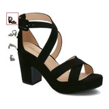 Zapato Dama Casual Tacon Ancho 9cm Negro 292-5264 Andrea