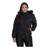 Jaqueta Blusa Feminina Puffer Forrada Impermeável Inverno