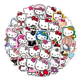 Hello Kitty A 50 Calcomanias Stickers De Pvc Vs Agua Sanrio