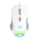 Mouse Gamer Onikuma Cw902 Negro Rgb Dpi 6400 Color Blanco