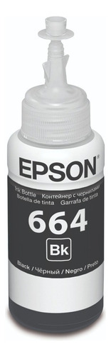 Tinta Para Impresora Epson T664120 Caja Cerrada Color Negro De 70 Ml