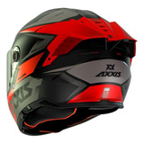 Capacete Moto Axxis Hawk Evo Sv Ixil B15 Red Mat+luva @#