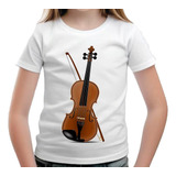 Camiseta Infantil Música Violino Instrumento Musical 53