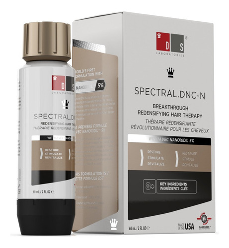 Ds Spectral Dnc-n Tratamiento Anticaída 60 Ml Nanoxidil 5% 