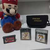 Lote De 3 Jogos De Gameboy + Bag