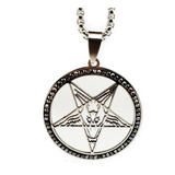 Dije Baphomet Talismán Cabra Satánica Acero Inoxidable Brill