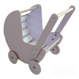 Carrito Paseo  Bebes  Infantil De Madera