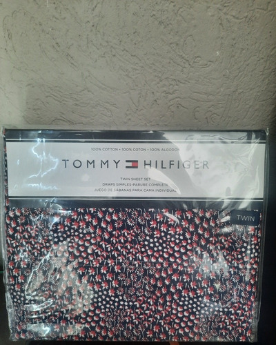 Juego De Sabanas Tommy Hilfiger Individual  100% Algodon