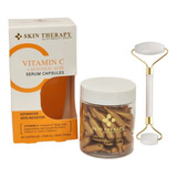 Set Serum Vitamina C Incluye Masajeador 60cap Skin Therapy