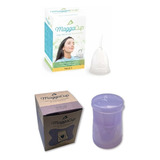 Copa Menstrual Maggacup Silicona +vaso Esterilizador Violeta