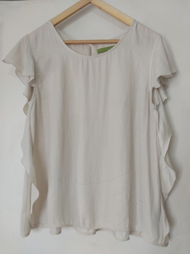 Blusa Rapsodia Con Volados Atras Y En Las Mangas Impecable  