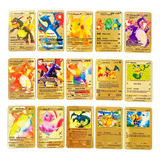 55 Tarjetas Charizard De Metal Chapado En Oro Pokémon Vmax D