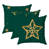 Kit  3  Capas Almofadas Caminho Das Estrelas 45x45 Id Decor