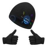 Gorra Para Audífonos Inalámbricos Bluetooth+guantes Táctil L