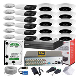 Kit Cctv 5 Mpx Dahua Dvr 16 Ch + 16 Cámaras + Disco D 