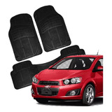 Tapete 3pzs Uso Rudo Negro Chevrolet Sonic Lt 2012-2016 