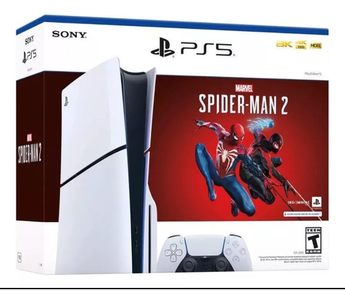 Sony Play Station 5 Slim 1tb Spider-man 2.2 Joysticks