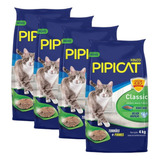 Areia Sanitária Para Gatos Kelco Pipicat Classic 4kg 4 Un