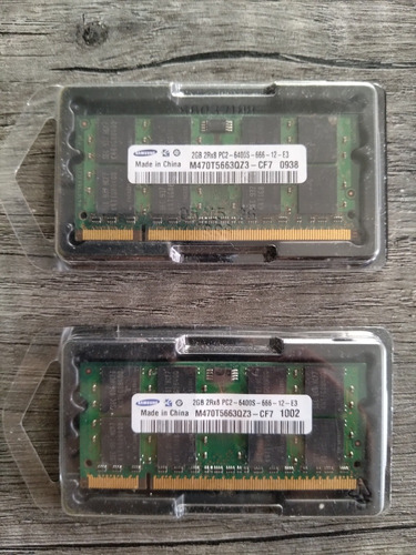 Memoria Ram Ddr2 X2 800 Mhz Pc6400