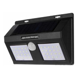 Lámpara Aplique Solar 18w Exterior Pared