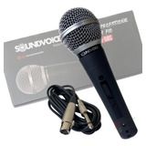 Microfone C/ Fio 3 Metros Profissional Soundvoice Sm58s