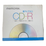 Memorex Cd-r Disco Virgen De 52x 700mb/mo 5 Unidades