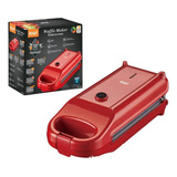 Máquina 5 En 1 Waffles Cake Madeleine Donas 700w Raf R.575 Color Rojo