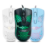 Mouse Gamer 1.000 Dpi Óptico Com Led Rgb  Ergonômico Notbook