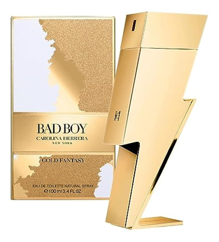 Carolina Herrera Bad Boy Gold Fantasy Eau De Toilette Spray 