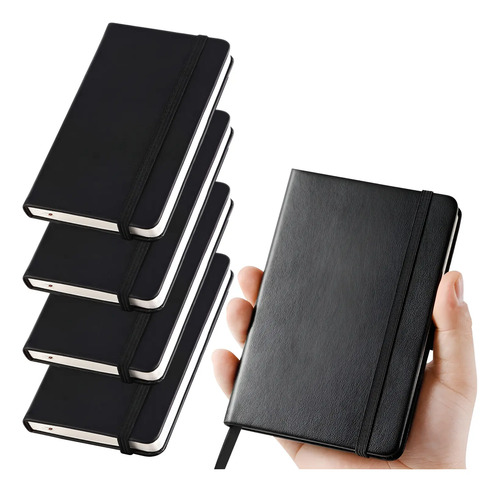 Libreta A6 Escritorio Curpiel Separador Resorte, 5 Piezas