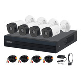 Kit Camara Seguridad Dahua Nvr 8ch + 4 Bullet 2mpx