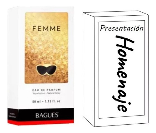 Perfume Femenino Bagues Femme 80ml Homenaje