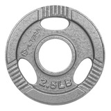 Altera Osl-2.5 Disco Olímpico Con Agarradera 2.5 Lb Plata