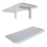 Mesa Suspensa Dobrável Completa Retrátil Mdp Branco 100x50