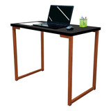 Mesa De Escritório Escrivaninha Mdf 1,20m Ny Cobre/preto