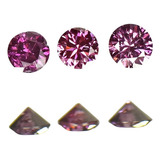 Diamantes Rosados 1.68, 1.8, 1.72, 0.06 Cts / 3 Unidades