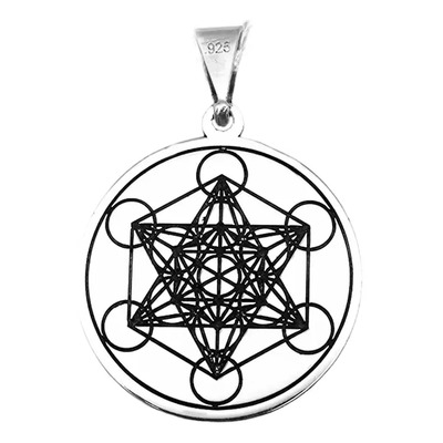Dije Metatron Reiki Con Tetragramaton En Plata 925 | Meses sin interés