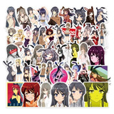 Bunny Girl 50 Calcomanias Stickers Pvc Contra Agua Anime 