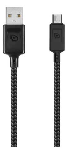 Cable Micro Usb A Usb 1.2 Mt Rugged Negro Dusted