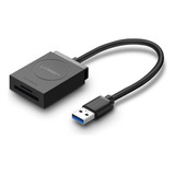 Adaptador Ugreen Cr127 Usb 3.0 P Micro Sd E Sd Preto