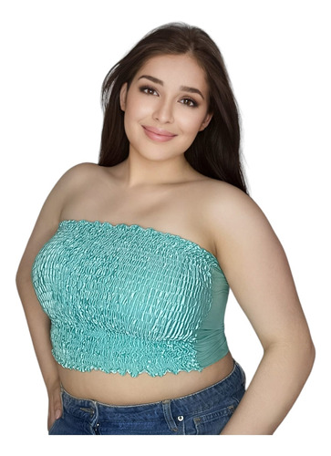 Crop Top Straples Varios Colores Y Tallas ( Pack X3 Unidad)