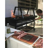 Asador De Carne Argentino/uruguayo Con Leñero Parrilla Inoxi